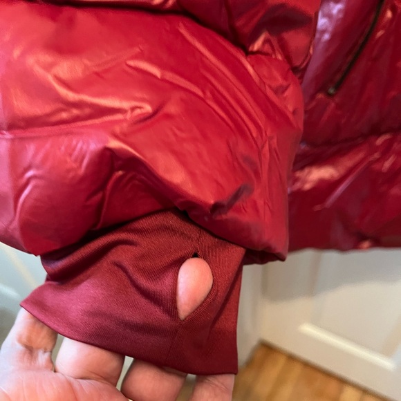 G by Giuliana Burgundy Down Puff Coat, Sz 1X - Picture 7 of 10